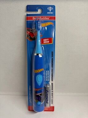 Hot Wheels Blue Sonic Powered Kids Toothbrush